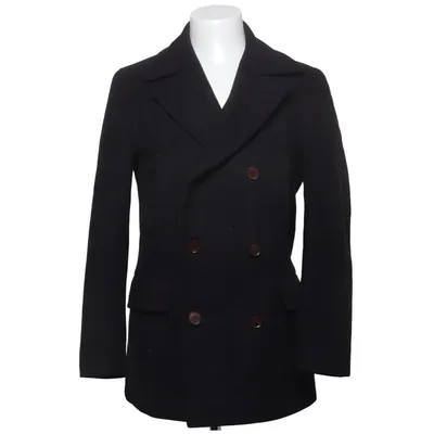 Pea coat (Black) from Charles Tyrwhitt Cashmere, Wool