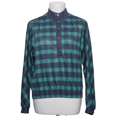 Blouse (Blue, Green) from Aspens Angora, Polyester