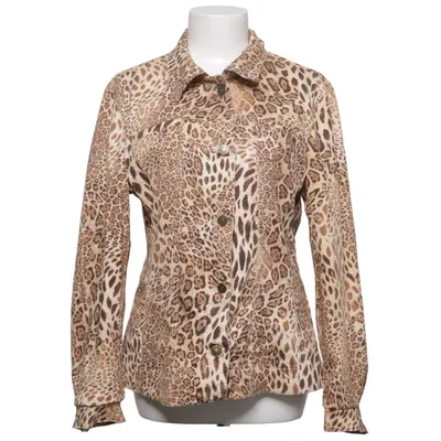 Blouse (Beige, Bruin) van Sure Katoen, Elastaan