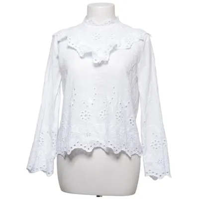 Blouse (Blanc) de Zara Basic Coton, Polyester
