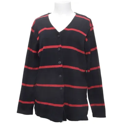 Cardigan (Noir, Rouge) de Machine Coton