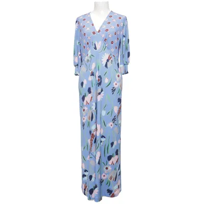 Robe longue (Bleu, Multicolore) de Next Élasthane, Polyester