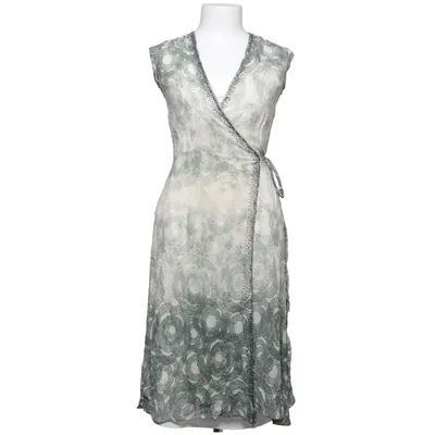 Dress (Green, White) from Turnover Silk