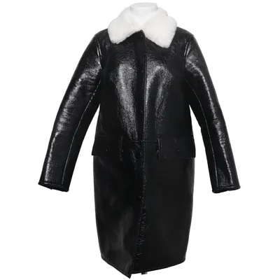 Shearlingjacka (Svart, Vit) från Stand Studio Polyester, Polyuretan