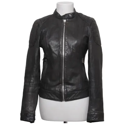 Läderjacka (Biker 128) från Goosecraft Bomull, Skinn, Polyester