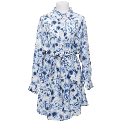 Robe chemise (Bleu, Blanc) de H&M Polyamide, Viscose