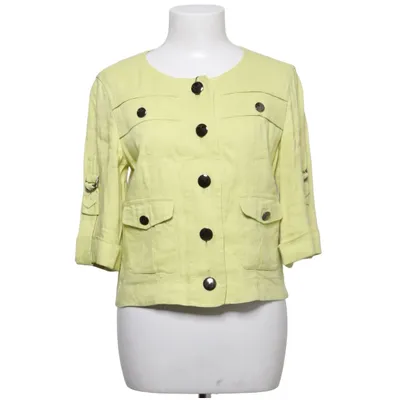 Jacket (Yellow) from Laurèl Elastane, Linen, Viscose