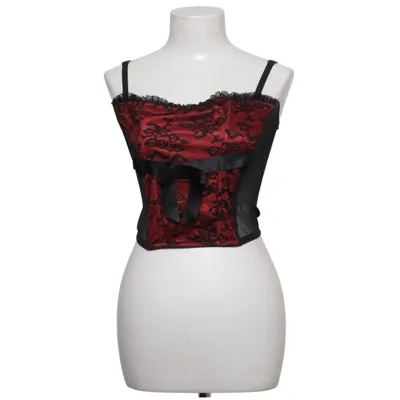 Bustier (Rot, Schwarz) von Girls Secrets Elasthan, Polyamid