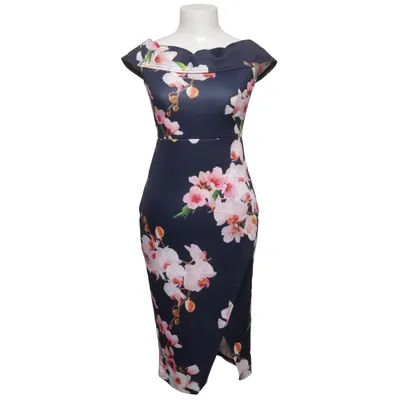 Klänning (Blå, Flerfärgad) från Evita Elastan, Polyester