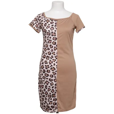 Jurk (Bruin, Beige, Meerkleurig) van PatPat Elastaan, Polyester