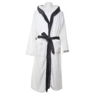 Bathrobe (White, Black) from Chiemsee Polyester