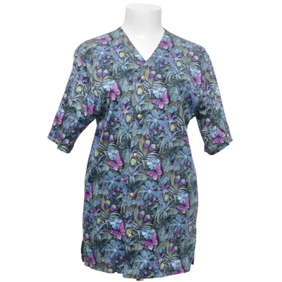 Korte mouwen shirt (Blauw, Lila, Meerkleurig) van Walbusch Katoen