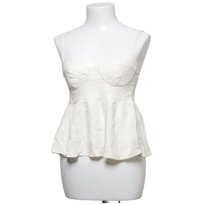 Crop top (Beige) fra Divided by H&M Linned, Viscose