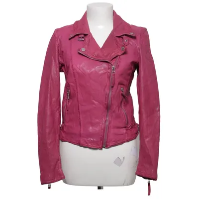 Veste de motard (Rose) de Freaky Nation Coton, Cuir, Polyester