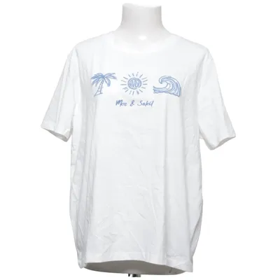 T-shirt (Hvid, Blå) fra C&A Bomuld