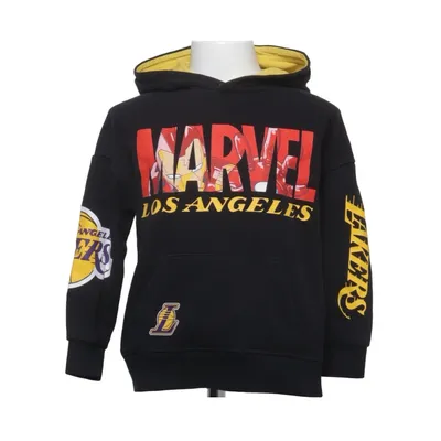 Sweat à capuche (Noir, Multicolore) de Marvel Coton, Polyester