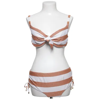 Bikini (Beige, Blanc) de Marie Jo Élasthane, Fibre métallique, Polyamide, Polyester