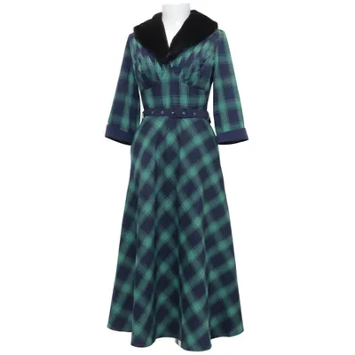Dress (Green, Blue) from Voodoo Vixen Polyester, Viscose