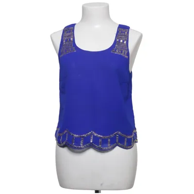 Top (Blue, Gold) from Charlotte Russe Polyester