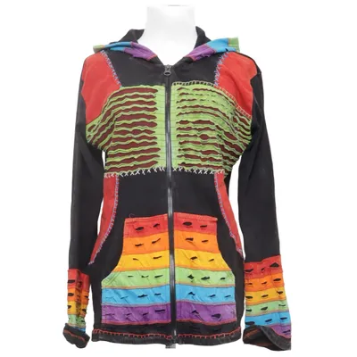 Hoodie (Black, Multicolored) from Tatto Pani