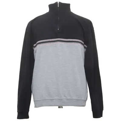 Sweatshirt (Grå, Sort) fra Chaps Bomuld, Polyester
