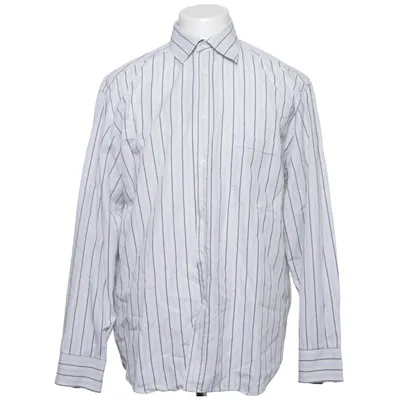 Shirt (Wit, Blauw) van Canali Katoen