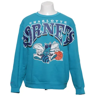 Sweatshirt (Charlotte Hornets) de Mitchell & Ness Coton, Polyester