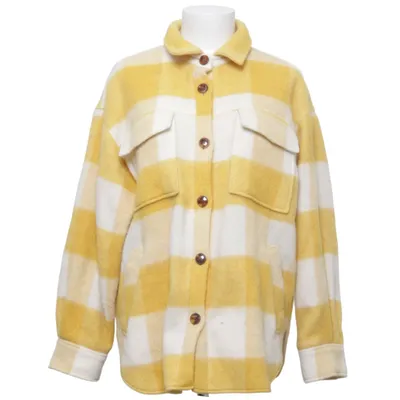 Overshirt (Yellow, White) from Maison 123 Acrylic, Polyamide, Wool