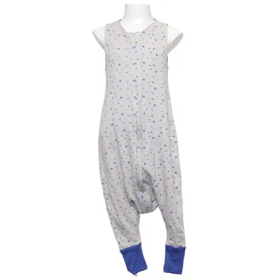 Onesie (Wit, Blauw) van Woolona Katoen, Merinowol