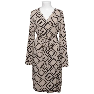 Wrap dress (Beige, Black) from Blumarine Elastane, Viscose