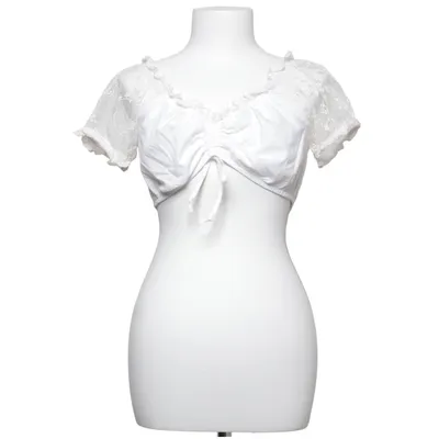 Dirndlbluse (Hvid) fra Fuchs Trachtenmoden Bomuld, Polyester