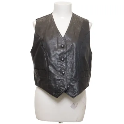 Gilet en cuir (Noir) de Mix Up Cuir