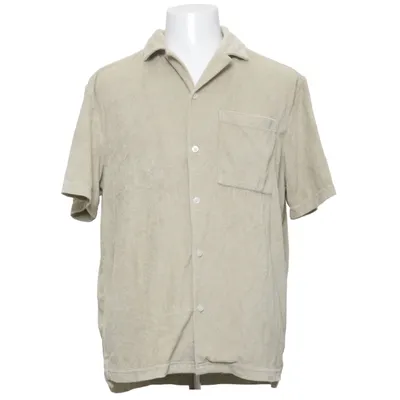 Kortærmet skjorte (Grøn) fra H&M Man Bomuld, Polyester