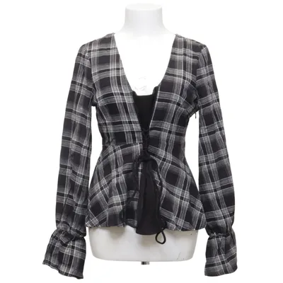 Top (Zwart, Wit) van Killstar Katoen, Viscose