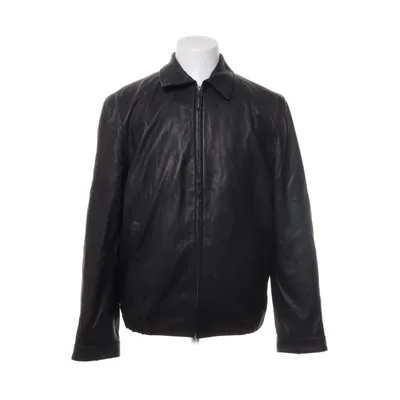 Leather jacket (Black) from Daniel Cremieux Leather, Polyester, Viscose