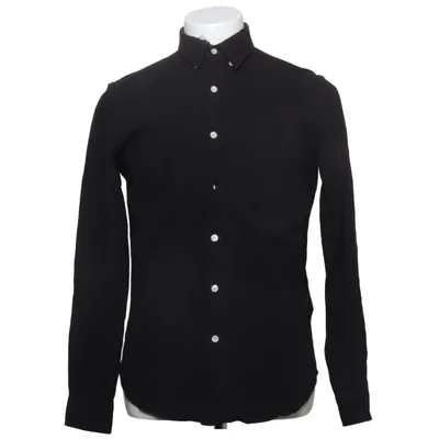 Buttondown-skjorta (Svart) från L'Homme Rouge Bomull, Linne