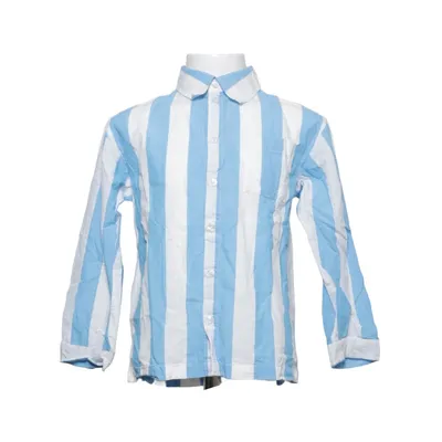 Shirt (Blue, White) from Rikiki Cotton