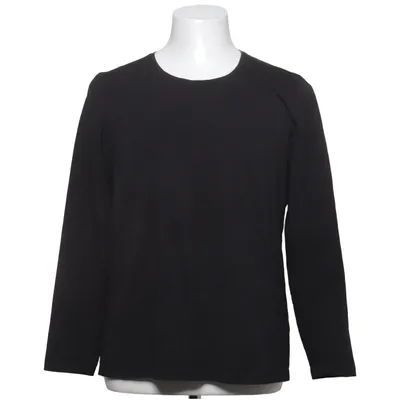 Langærmet t-shirt (Sort) fra ICA Elastan, Økologisk bomuld