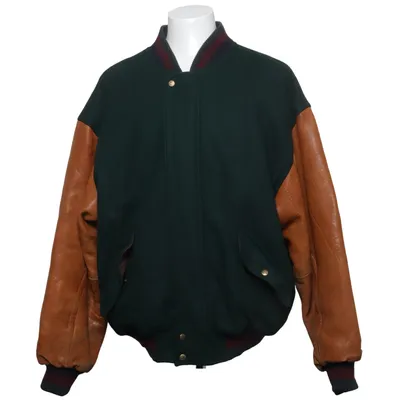 Bomberjacka (The Baseball) från GANT Acetat, Bomull, Skinn, Viskos