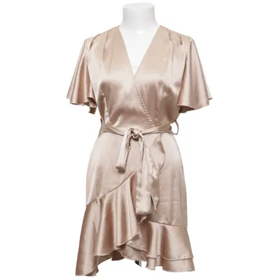 Wrap dress (Beige) from LVCILIA Elastane, Polyester