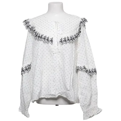 Bluse (Hvid, Sort) fra Never Fully Dressed Bomuld