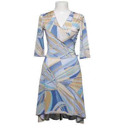 Wikkeljurk (Blauw, Beige, Meerkleurig) van Romeo & Juliet Couture Elastaan, Polyester
