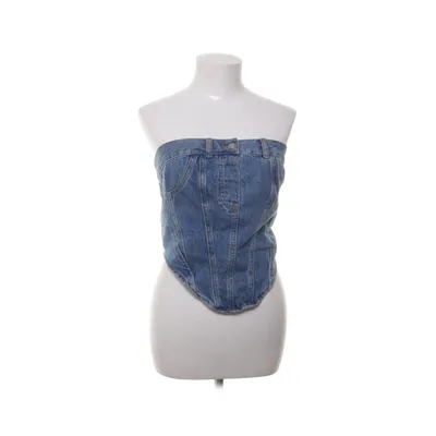 Tube top (Blauw) van Topshop Katoen, Polyester