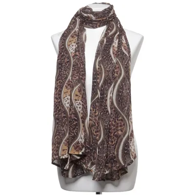 Sjal (Brun, Beige, Svart) från Resort Polyester