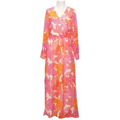 Robe longue (Rose, Orange, Multicolore) de Comma Viscose