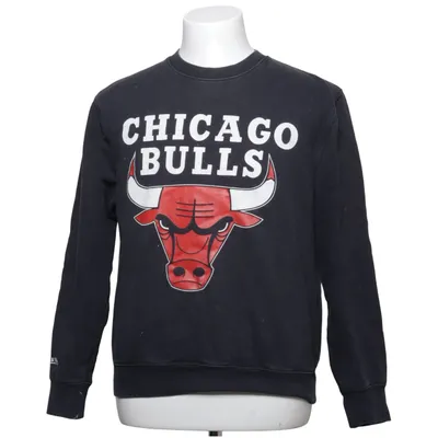Sweatshirt (Schwarz, Rot, Weiß) von Mitchell & Ness Baumwolle, Elasthan, Polyester