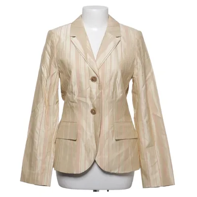 Blazer (Beige) van Code Acetaat, Katoen