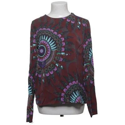 Blouse (Marron, Multicolore) de Antik Batik Élasthane, Soie