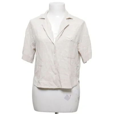 Kortärmad skjorta (Beige) från Stradivarius Linne, Viskos