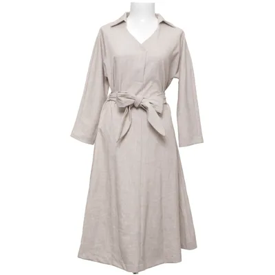 Omlottklänning (Beige) från Liebesglück Elastan, Polyester, Viskos